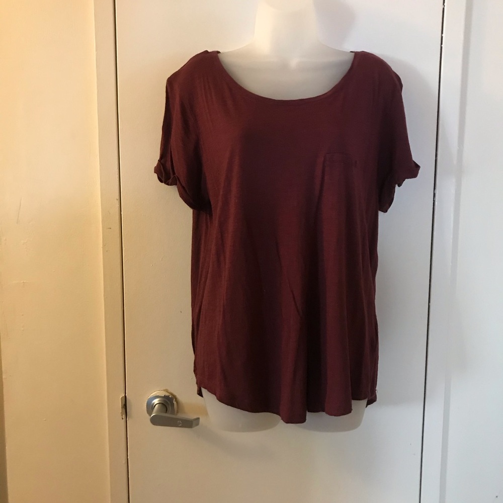 H&M Burgundy tee